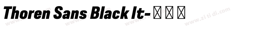 Thoren Sans Black It字体转换